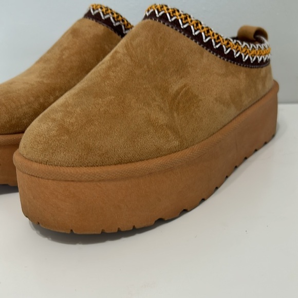 SHEIN SHUZIA Faux Suede Slip On Platform Slippers Size 40 - Picture 6 of 11